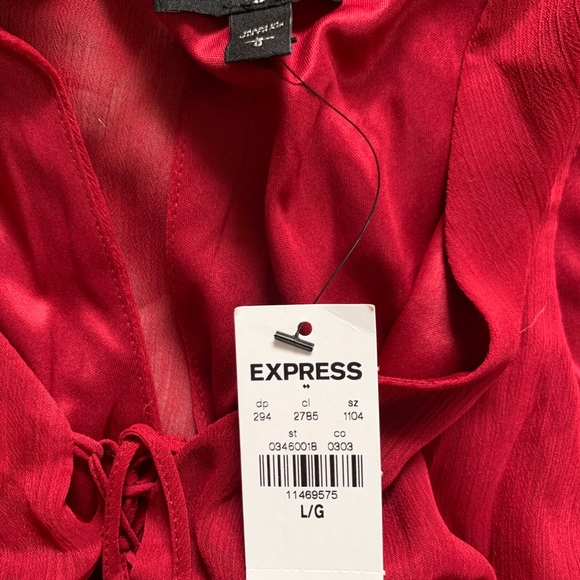 Express red high/low dress NWT - Picture 5 of 5